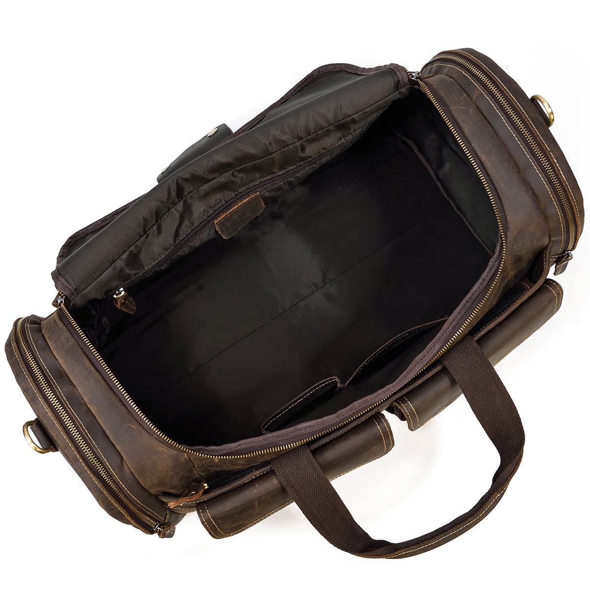 Men's Leather Duffle Bag - Vintage Travel Bag l BOGOTA – Eiken Shop