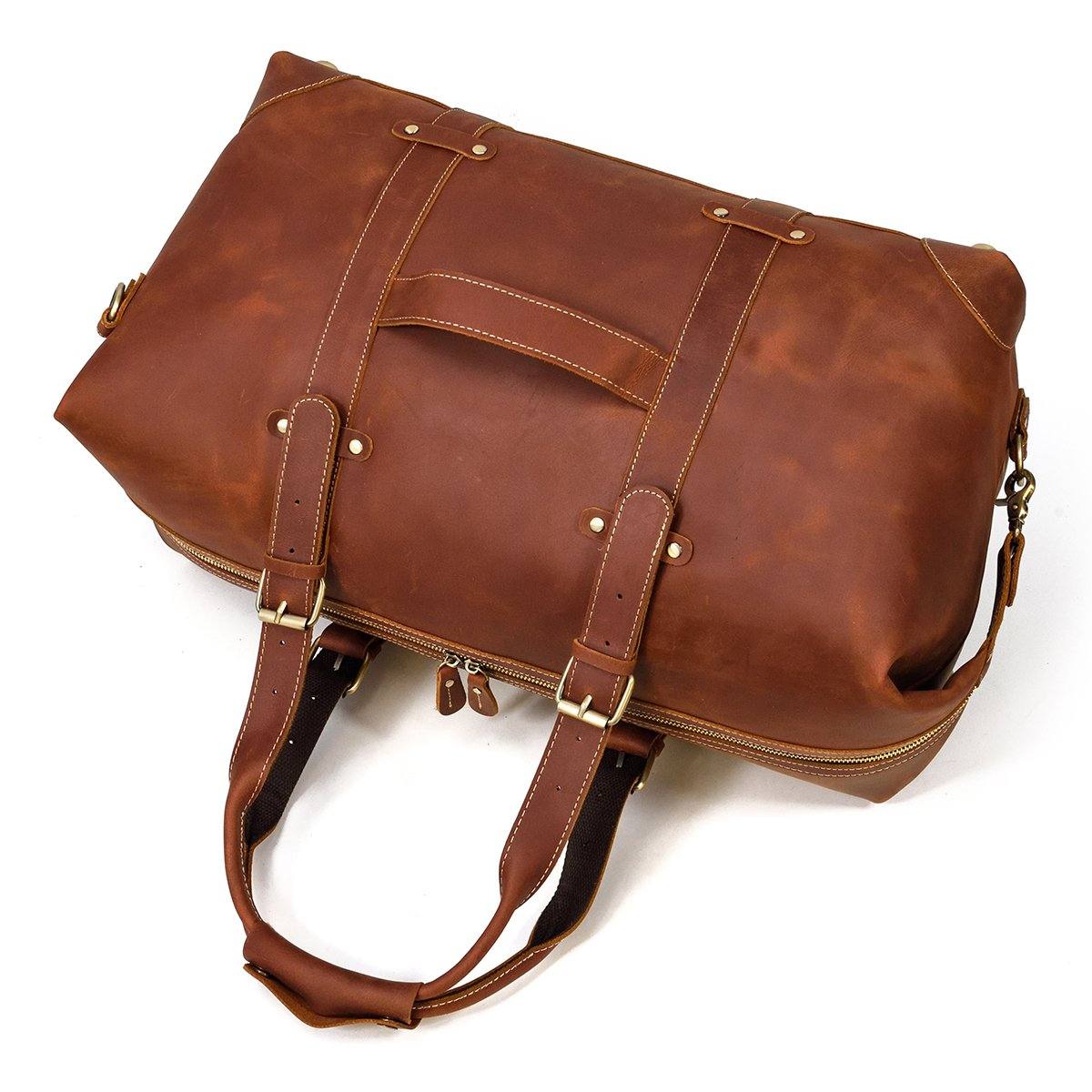 mens leather laptop travel bag