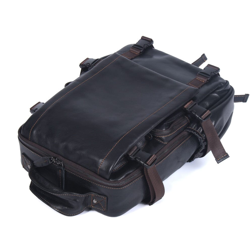 mens leather rucksack backpack