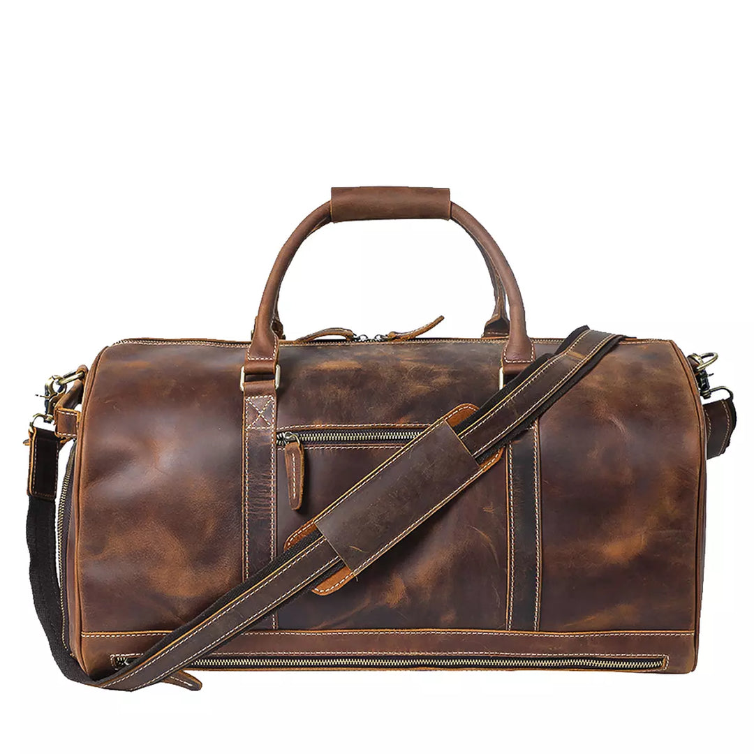 Mens Leather Travel Bag Vintage Duffle Bag CORDOBA