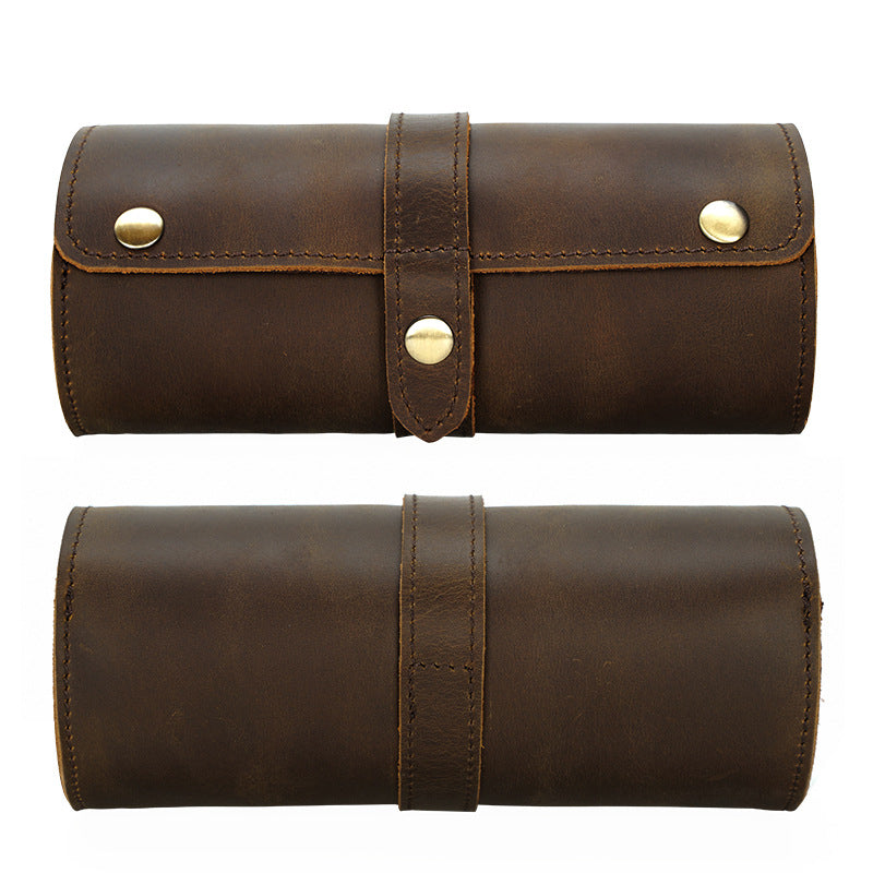 mens leather watch case