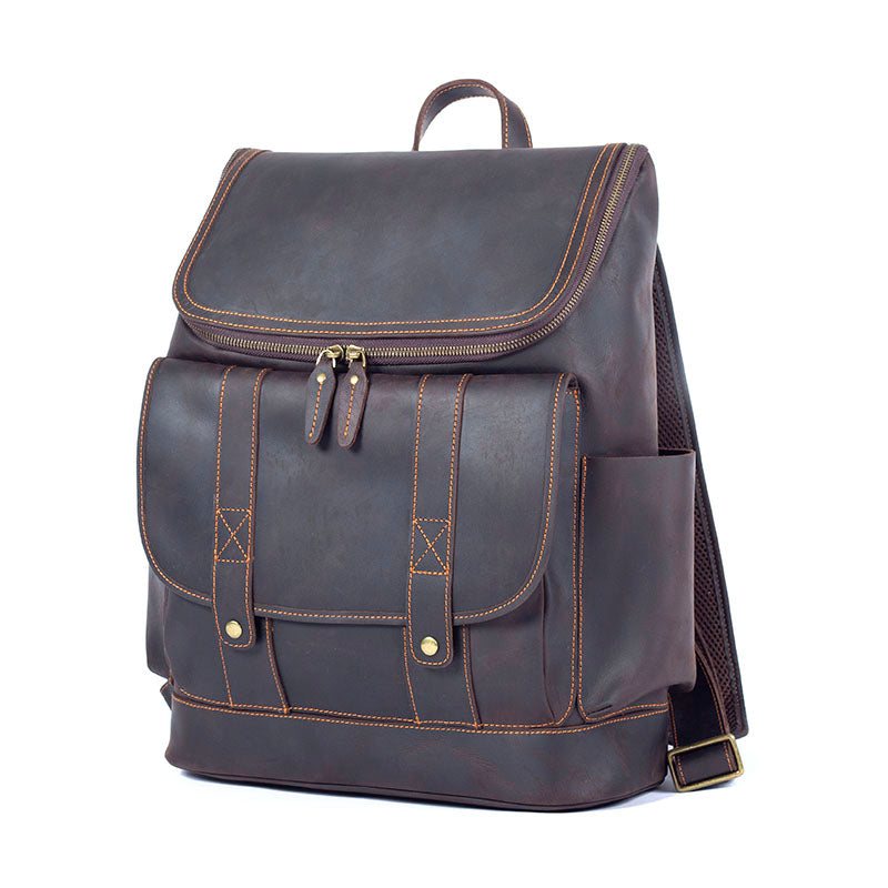 Leather Work Backpack - 20L Everyday Rucksack | ROYA Leather Work Backpack - 20L Everyday Rucksack | ROYA