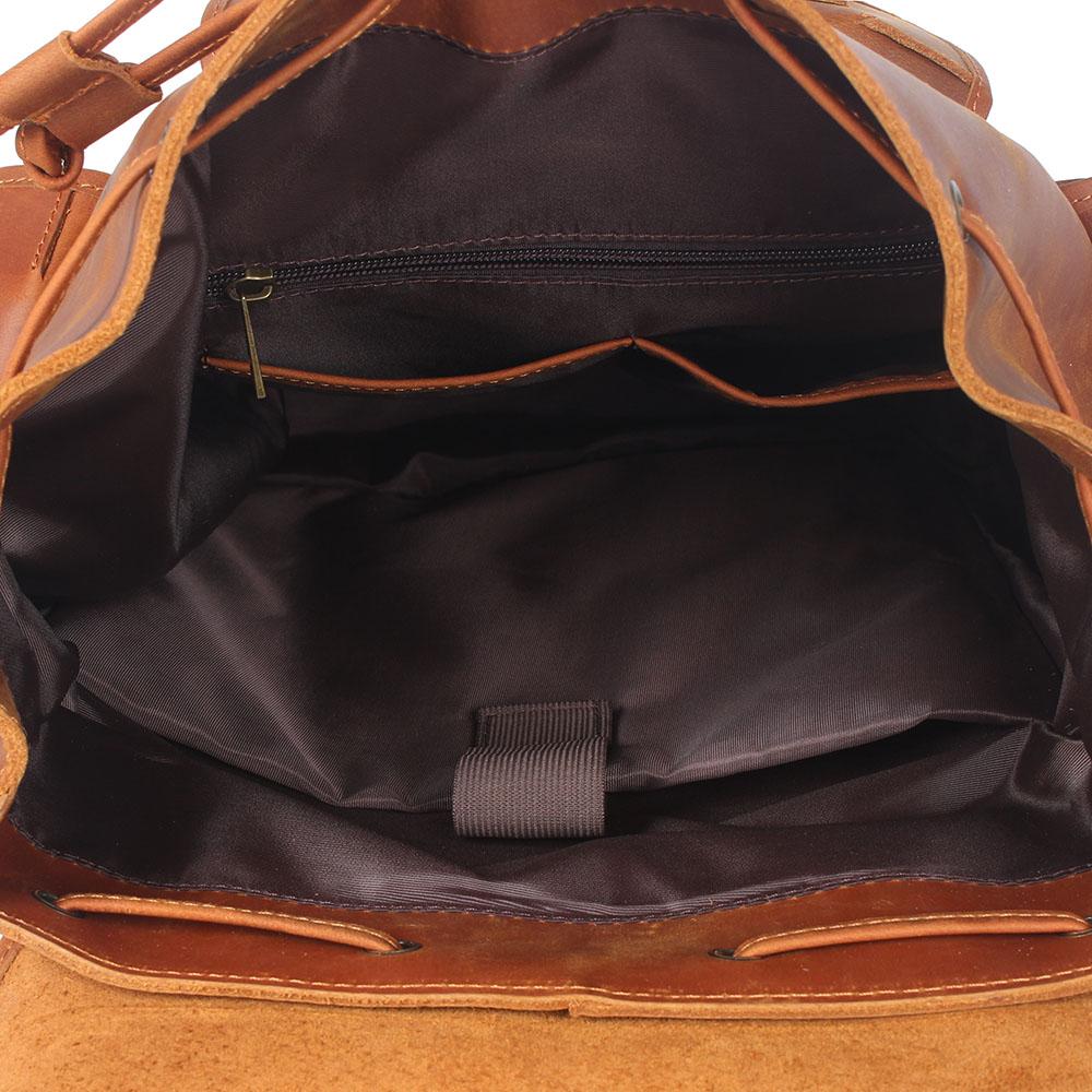 mens travel backpack leather