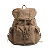 Military Canvas Backpack | MONTREAL - Brown