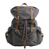 Military Canvas Backpack | MONTREAL - Dark Grey
