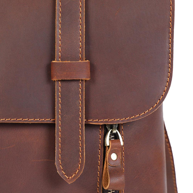 Small Rugsack Small Leather Rucksack - Vintage Fashion Backpack | ITHYA