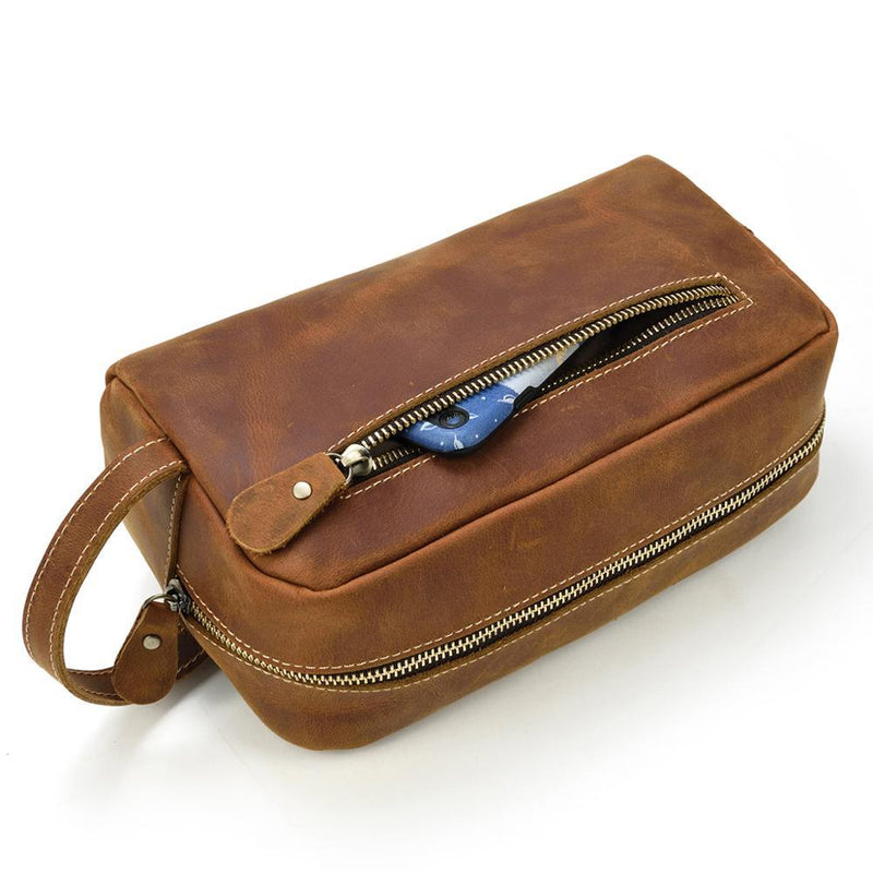 Leather Toiletry Bag