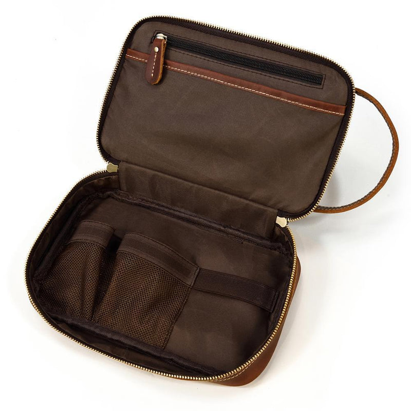 Leather Makeup Bag