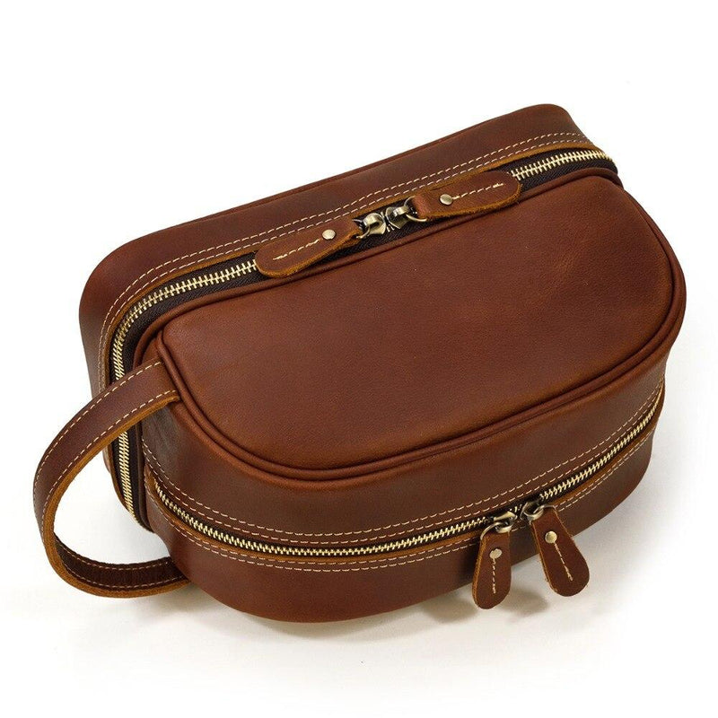 Leather Makeup Bag