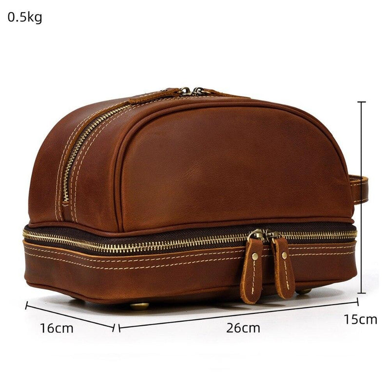 Leather Makeup Bag