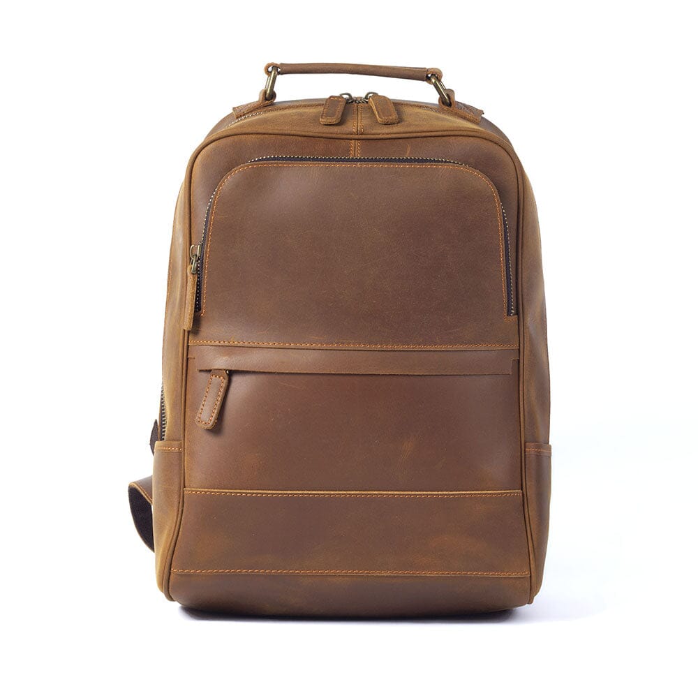 Real Leather Backpack | TYREE, Coffee Real Leather Backpack | TYREE, Coffee