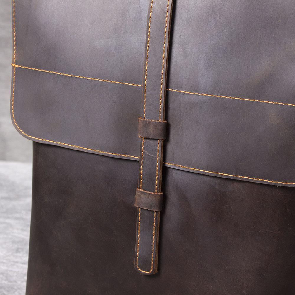 real leather backpack mens
