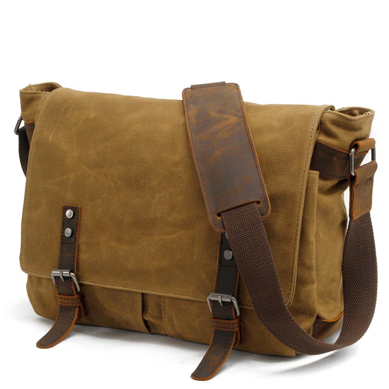 Men's Canvas Laptop Shoulder Bag Messenger Bag Sports Handbag