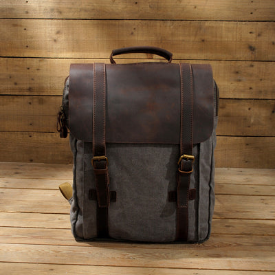 retro canvas backpack