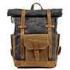 Mochila Roll Top de Lona | COPENHAGUE - Cinzento-escuro