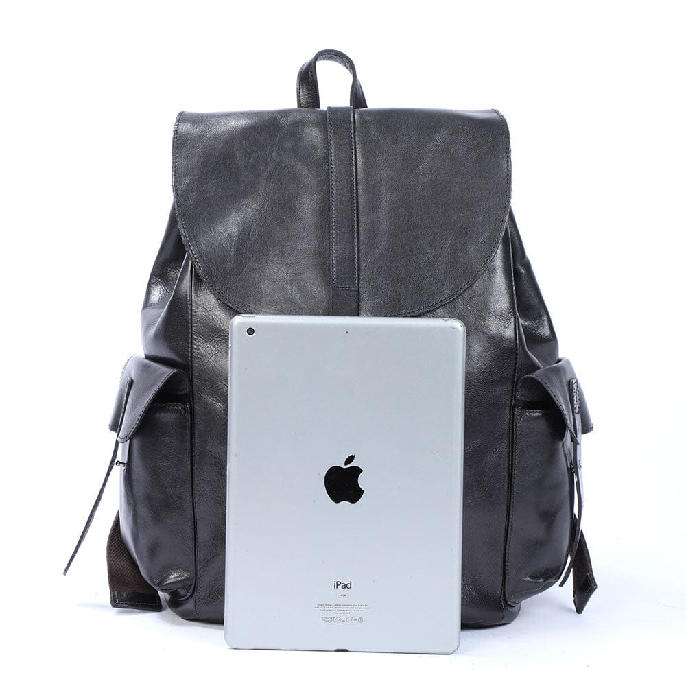 best small leather backpack Small Black Leather Backpack WALTER