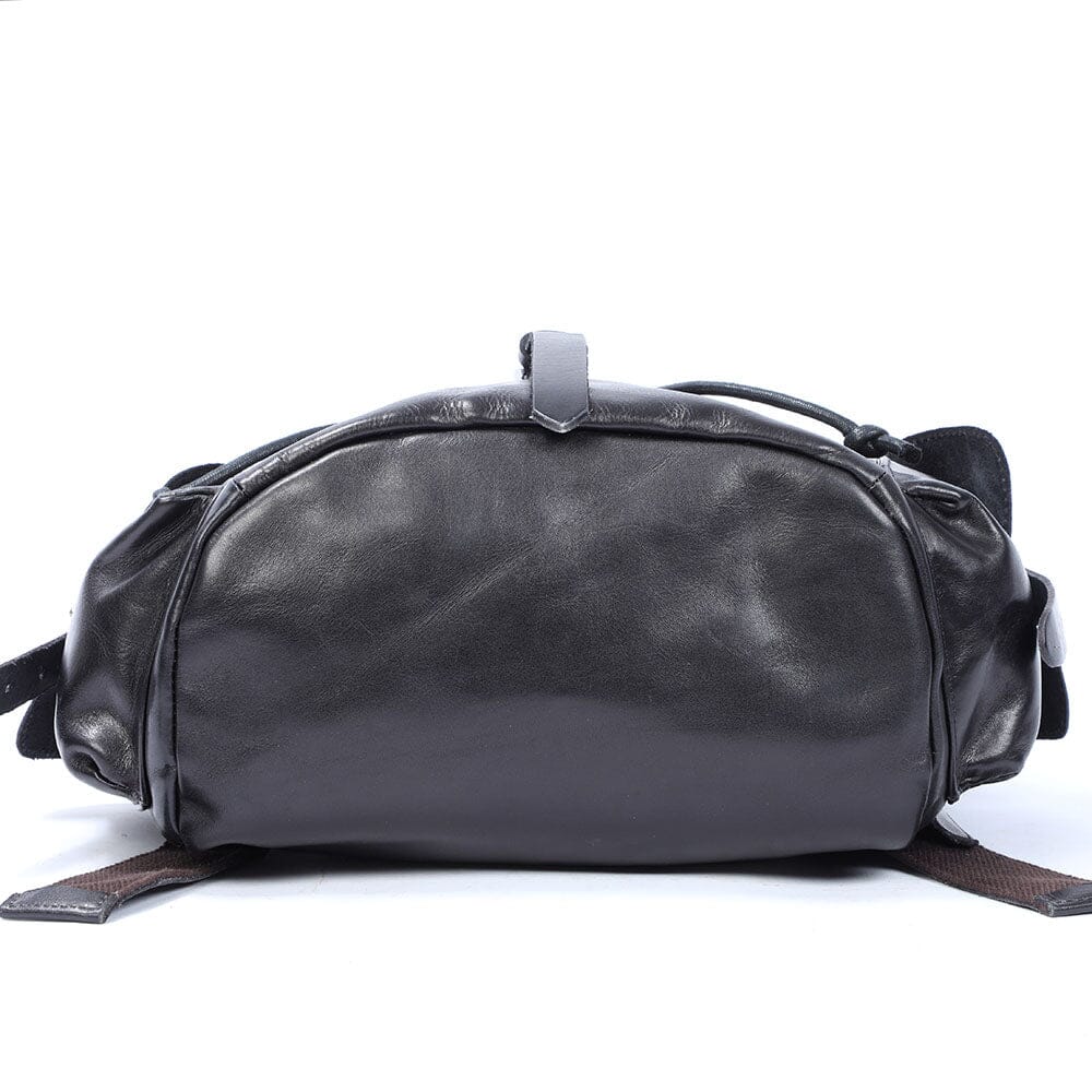 small leather backpack women