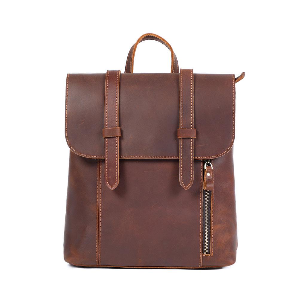 Small Leather Rucksack - Vintage Fashion Backpack | ITHYA – Eiken Shop