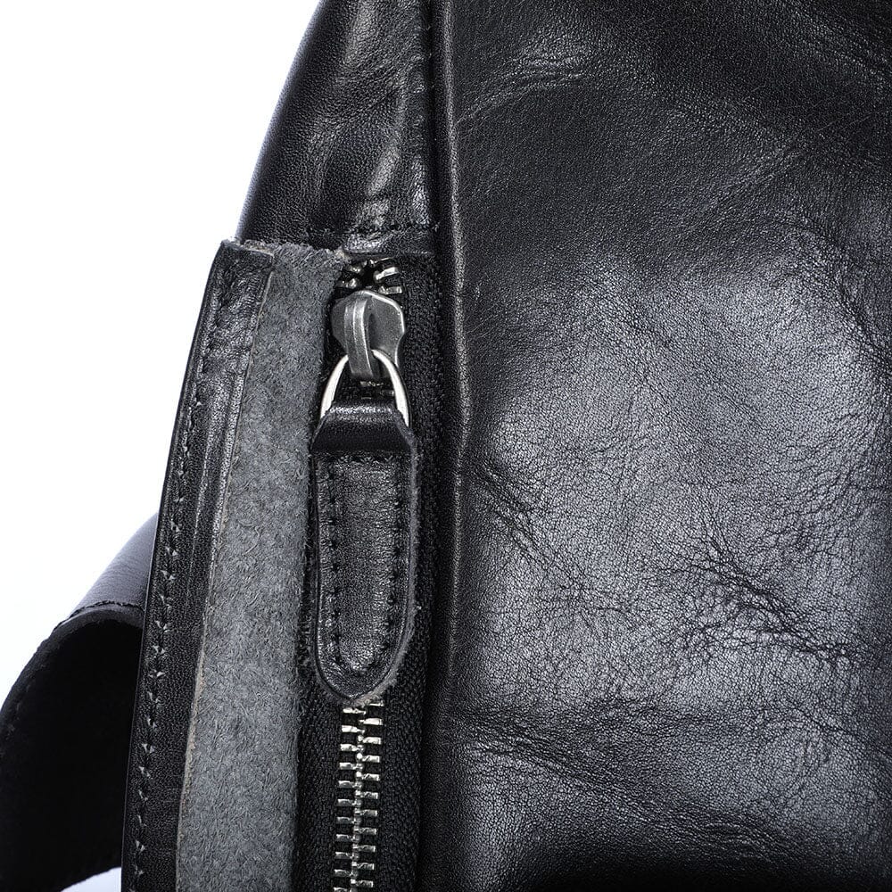 small leather backpack womens