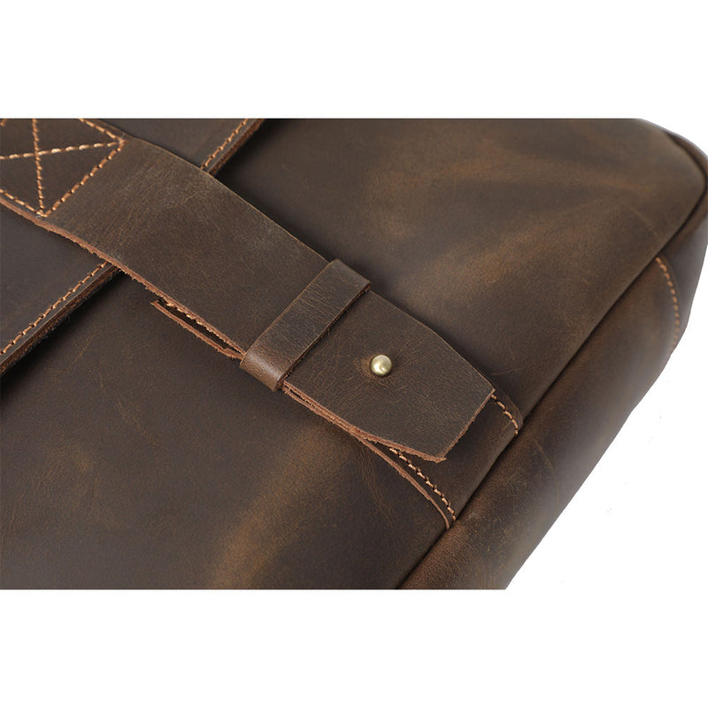 small leather messenger bag