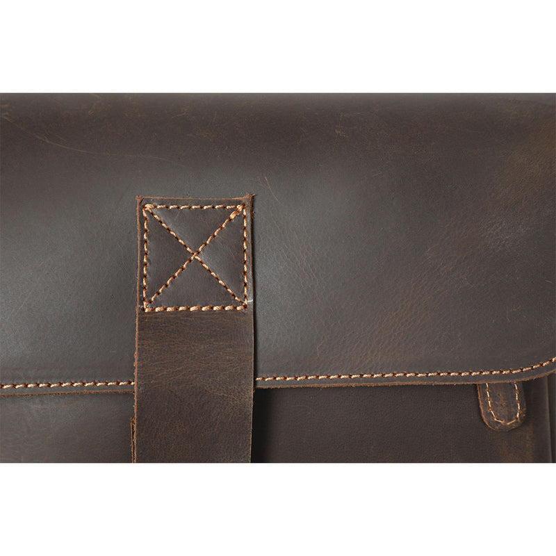 small leather messenger bag