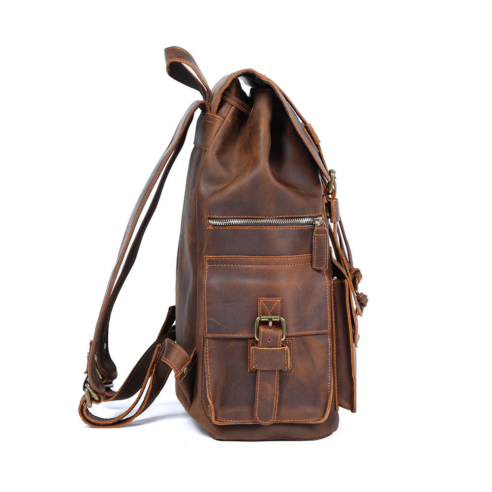 soft leather backpack