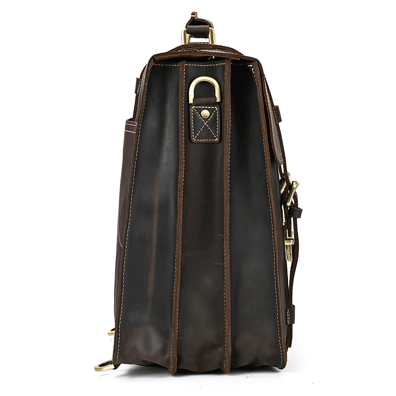 tan leather backpack womens