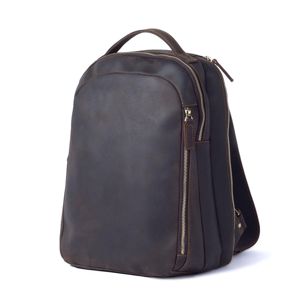 【NONCODE】Drained String Leather Backpack Piel Leather Small Drawstring Backpack 9821 Leather Backpack