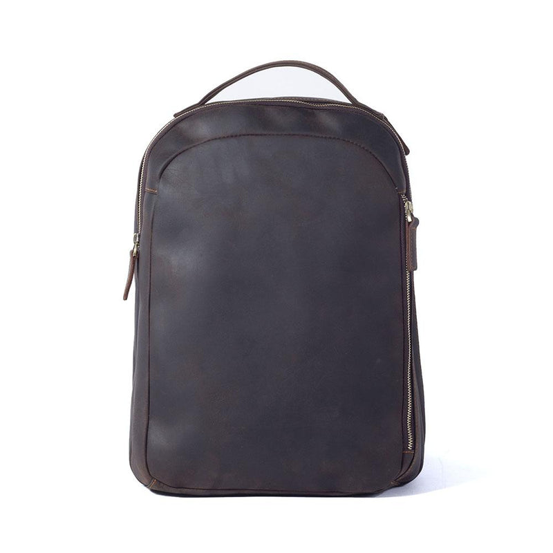 tan leather rucksack, brown, authentic cow leather, coda