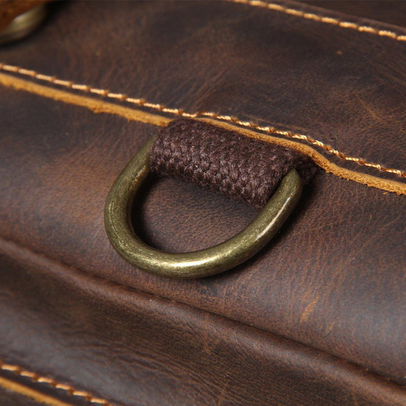 tan leather work bag