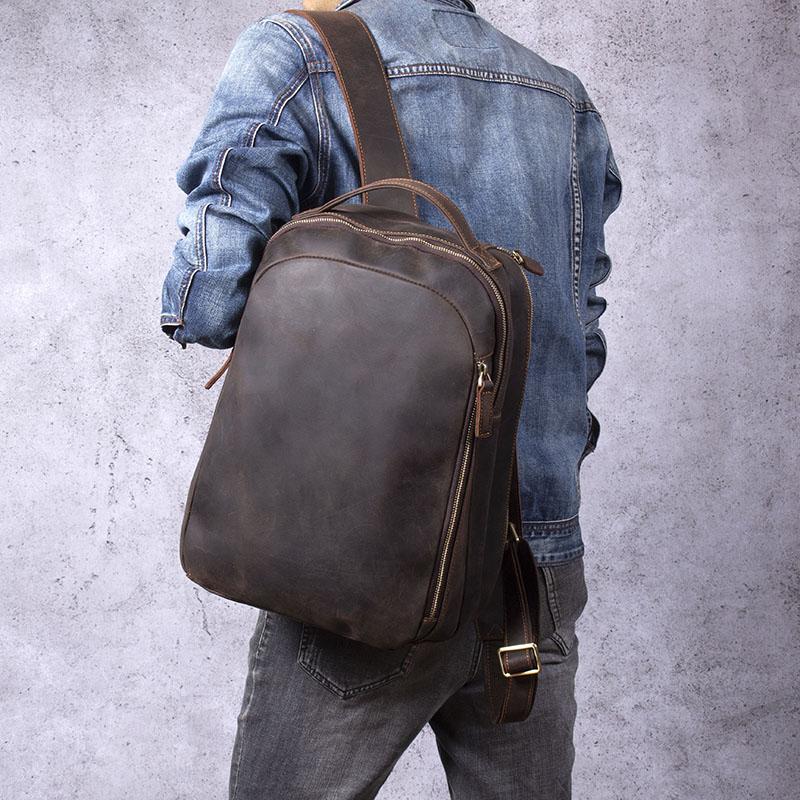 Tan Rucksack Tan Leather Rucksack - Vintage & Retro Backpack | CODA