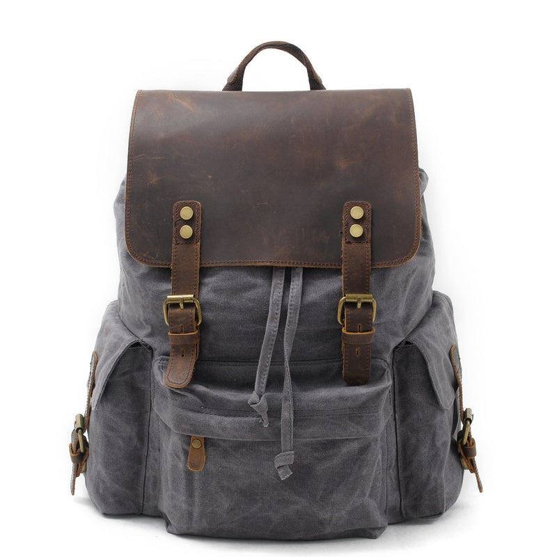 Canvas Rucksack Rugged Rugged Waxed Canvas Backpack - LATVIA | Eiken Shop