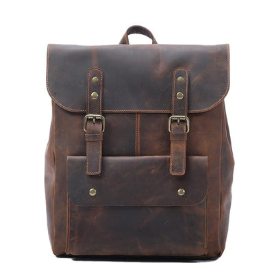 vintage leather book bag ideal to carry all your essentials