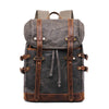 Mochila de Lona Vintage | ROSTOCK - Cinzento-claro