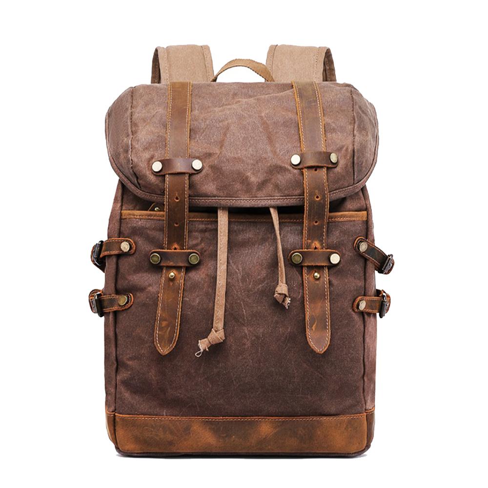 vintage style laptop backpack