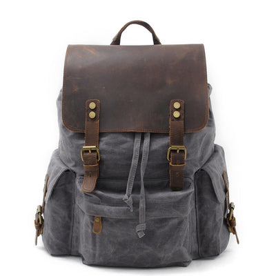 waxed canvas backpack made in usa