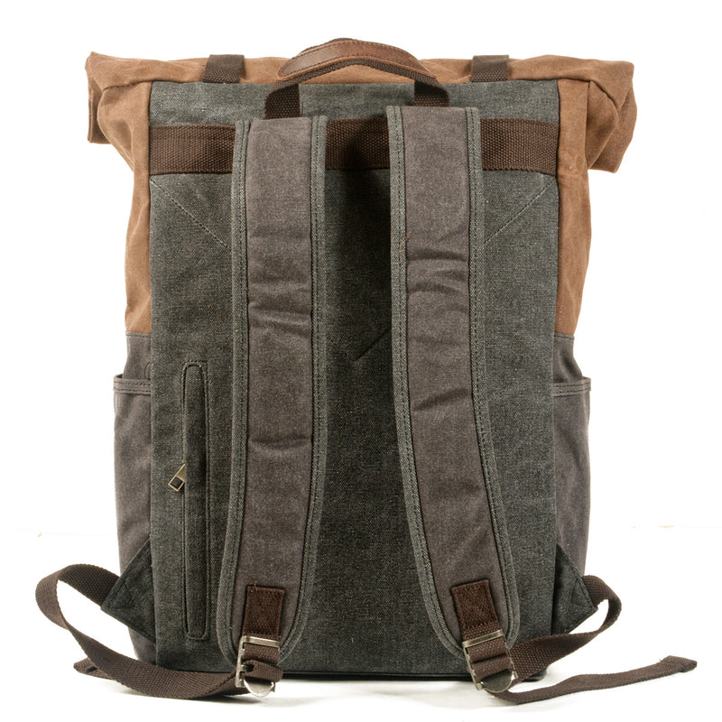 waxed canvas hiking backpack