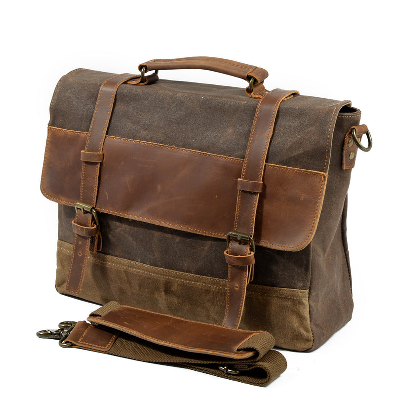 waxed canvas laptop bag