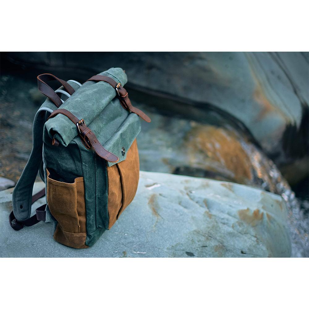 Waxed Canvas Rucksack  A Rolltop Backpack for Everyday and Beyond – Loyal  Stricklin