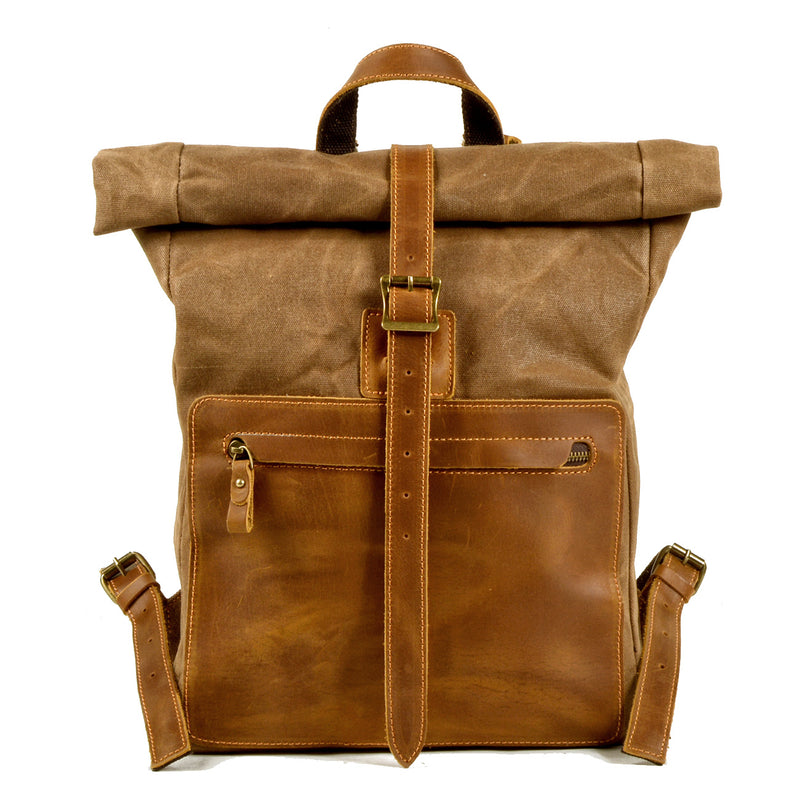 waxed canvas rucksack