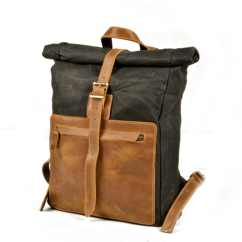 waxed cotton backpack