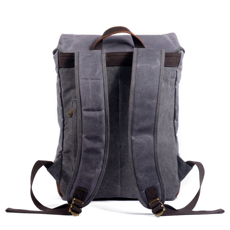 waxed cotton backpack