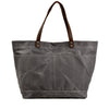 Waxed Canvas Tote Bag | NASHVILLE - Grey