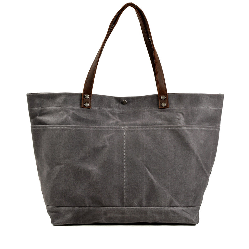 waxed tote bag