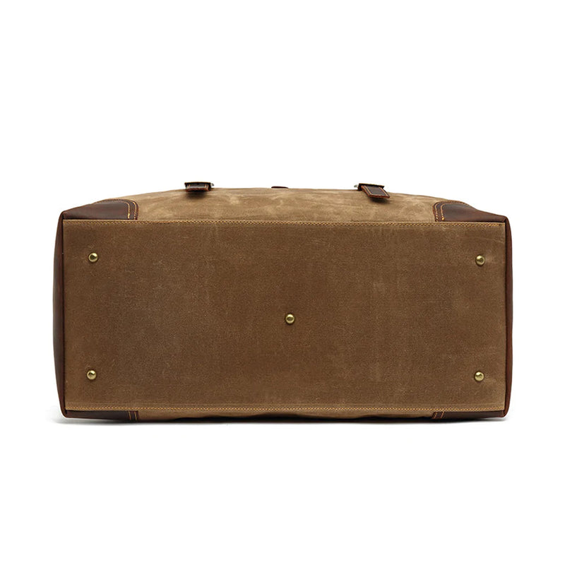 khaki weekend duffle bag