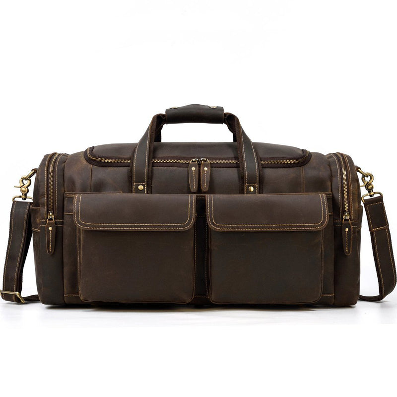 weekend duffle bag mens leather