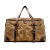 Bolsa weekender de lona encerada 35L | MAÏKA - Caqui