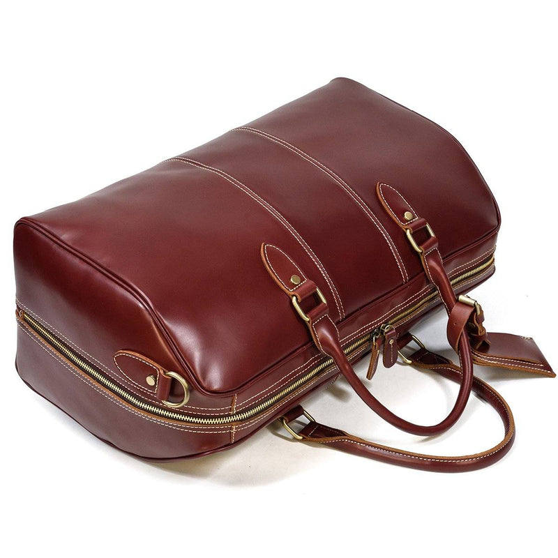 women's leather weekend bag