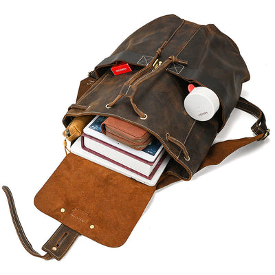 womens genuine leather backpack