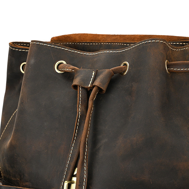 womens leather book bag